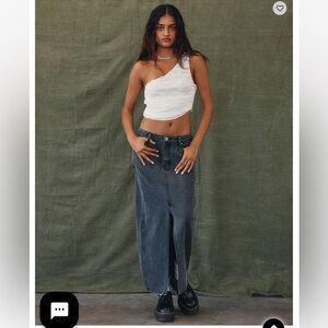 Tilly’s denim maxi skirt